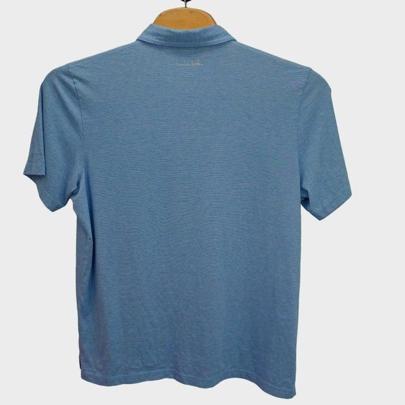 Travis Mathew Polo Shirt Mens XXL Blue Golf Performance Stretch w/ Logo WCF UV - Picture 2 of 12